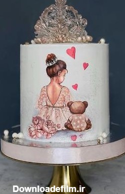 عکس‌های بسیار زیبا، شیک و لاکچری کیک تولد دخترانه - Tjoor