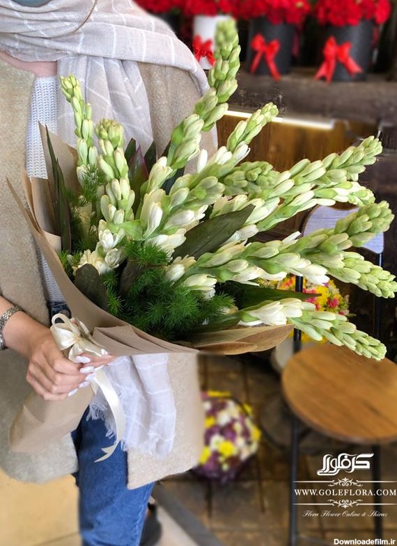 سفارش و قیمت دسته گل مریم تازه و معطر + ارسال فوری| گل فلورا