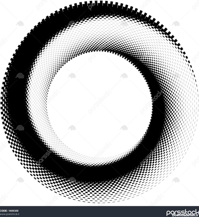 هنر انتزاعی هندسی با مضمون دایره ای تصویر سیاه و سفید هندسی 1404348