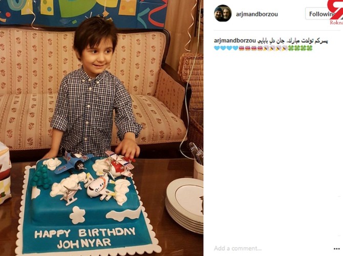 کیک تولد خاص پسر بازیگر معروف مرد + عکس
