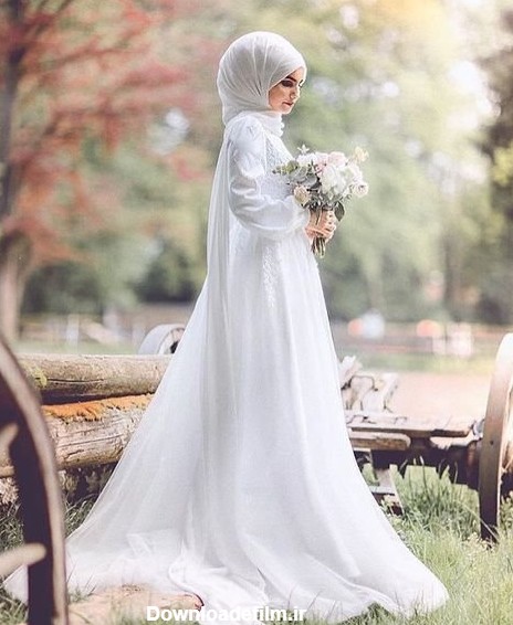 بهترین مدل لباس عروس پوشیده با حجاب 1402 – 2023