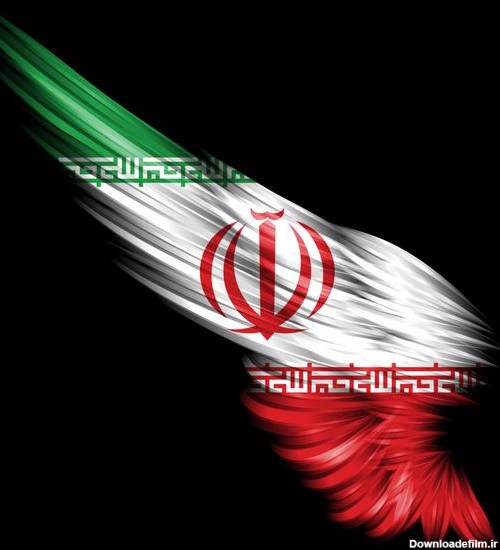 عکس سیاه و سفید پرچم ایران