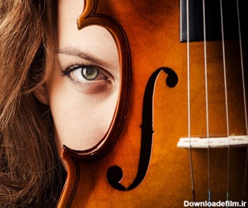 عکس ویولن و دختر زیبا music violin girl