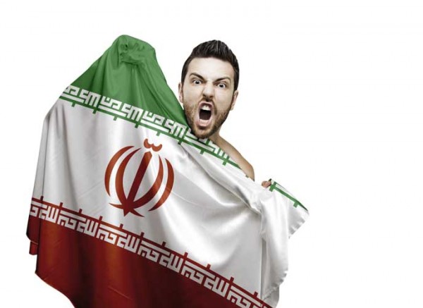 دانلود عکس هوادار با پرچم ایران