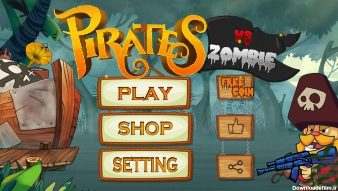 زامبی با دزدان دریایی - عکس بازی موبایلی اندروید