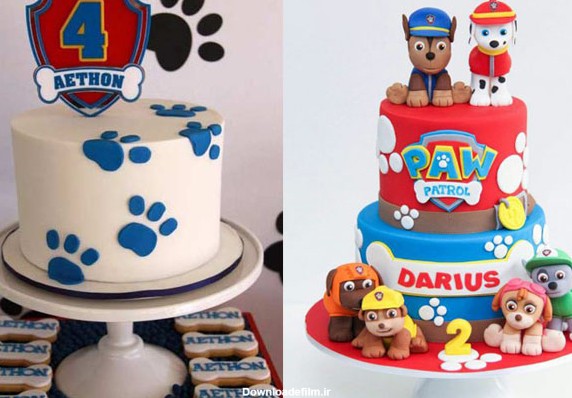 کیک تم تولد سگ های نگهبان3