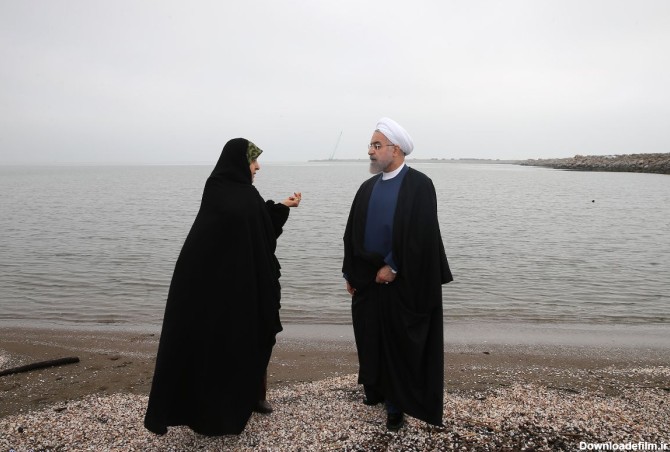 روحانی و ابتکار در ساحل+عکس - تسنیم