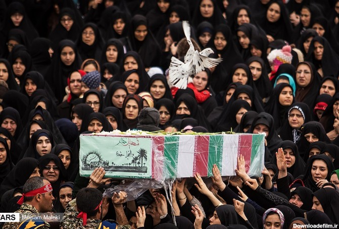 تشییع پیکر دو شهید گمنام دفاع مقدس در قزوین, hejab, hijab+محجبه
