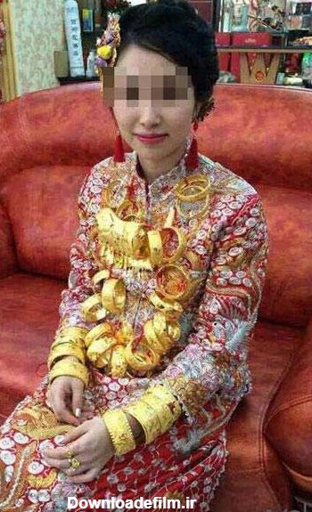 عروسی که سرتاپا طلا به خانه بخت رفت + عکس