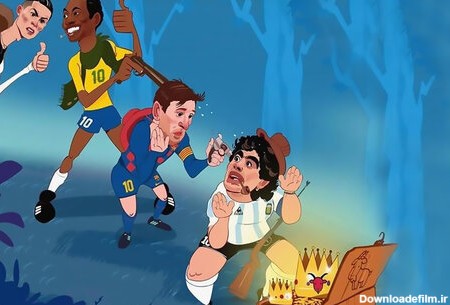 تصاویر | ‌رقابت دیدنی مسی و رونالدو در دنیای کاریکاتور ...