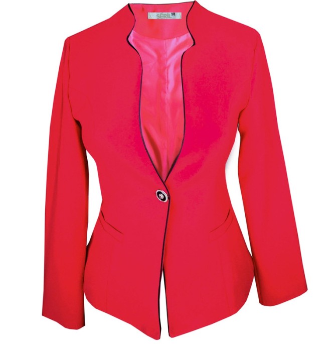 قیمت و خرید کت زنانه سریل مدل Mah02 رنگ قرمز