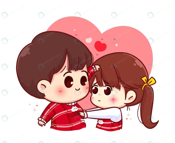 تصویر کارتونی عاشقانه های روز ولنتاین - مرجع دانلود فایلهای دیجیتالی