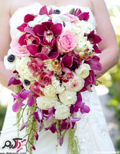 عکس هایی از دسته گل طبیعی عروس