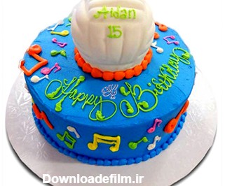 سفارش کیک تولد - کیک تولد پسرانه توپ و نت | کیک آف