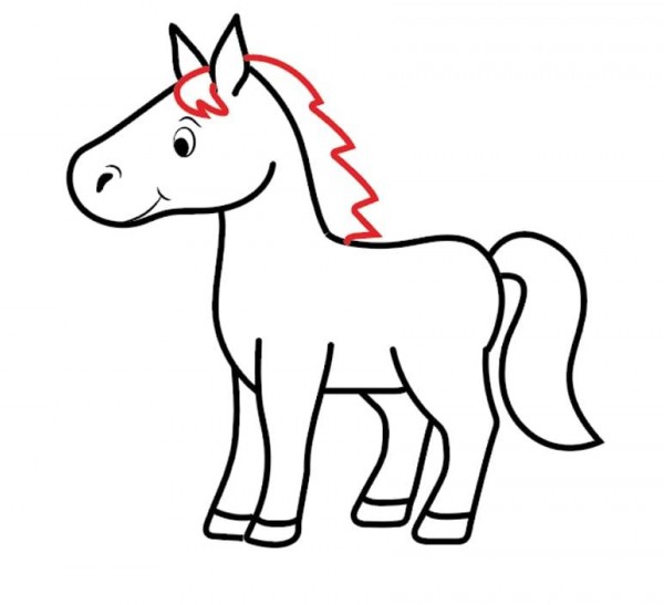 عکس اسب برای نقاشی ساده