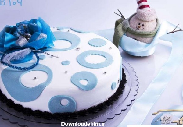 عکس کیک تولد پسرانه آبی ❤️ [ بهترین تصاویر ]