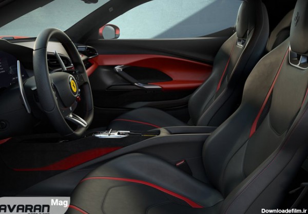 تصویر داخل خودرو فراری GTB 2022 و صندلی ها
