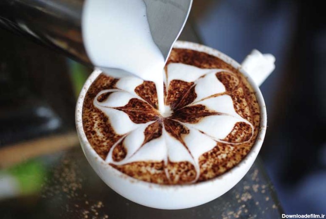 دانلود عکس زیبا از شیر و قهوه