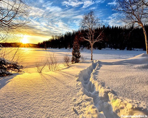 عکس طبیعت زمستانی با کیفیت بالا