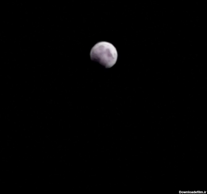 عکس ماه گرفتگی امشب