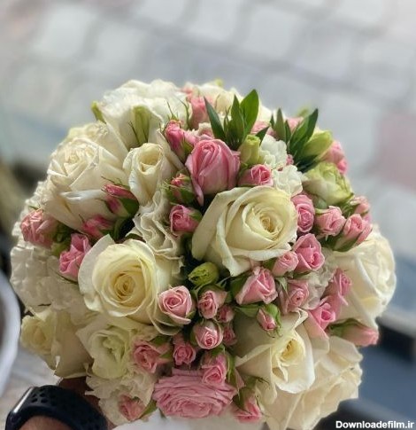 دسته گل طبیعی عروس سفید2383 09129410059- ارسال دسته گل در ...