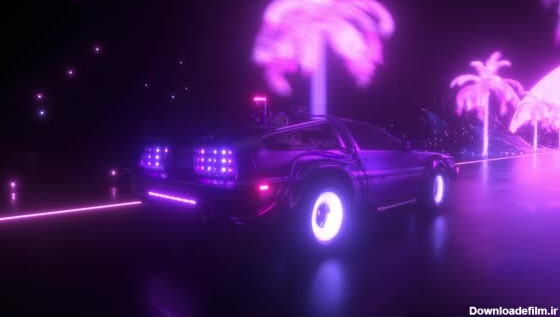 Futuristic Cyber Punk Car Background, Motion Graphics | VideoHive