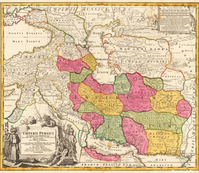 نقشه ایران در دوره های تاریخی مختلف