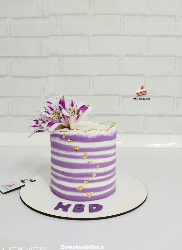 مینی کیک تولد یاسی | سرآشپز پاپیون
