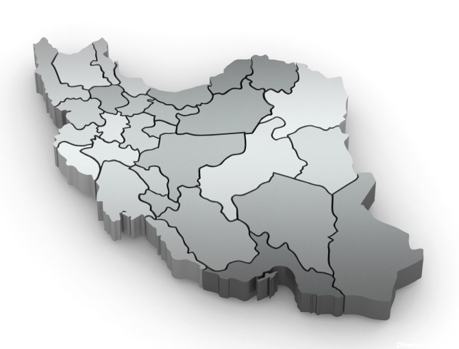 بومیلیا | نقشه سه بعدی ایران با تفکیک استان ها