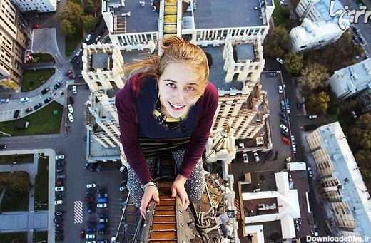 دختر روسی خطرناکترین سلفی های دنیا را می گیرد (+عکس)