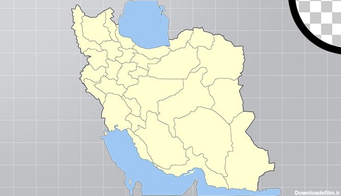 تصویر PNG رایگان نقشه ایران با مرز استان ها | فری پیک ایرانی | پیک ...