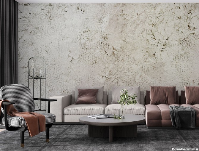 کاغذ دیواری طرح گل کلاسیک W13014000 - خرید با قیمت مناسب - والینو
