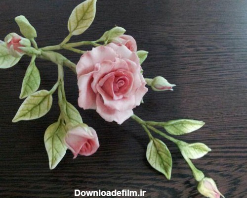 ساخت گل رز مینیاتوری با خمیر گلسازی • مجله تصویر زندگی