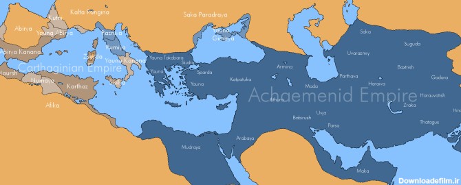 نقشه ایران در دوره های تاریخی مختلف