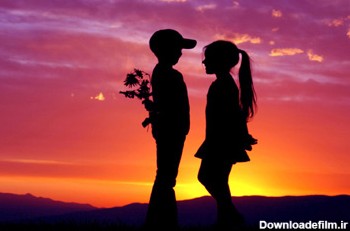 عکس اولین عشق در غروب first lov on sunset
