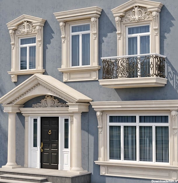 دانلود مدل سه بعدی پنجره و درب کلاسیک مدرن