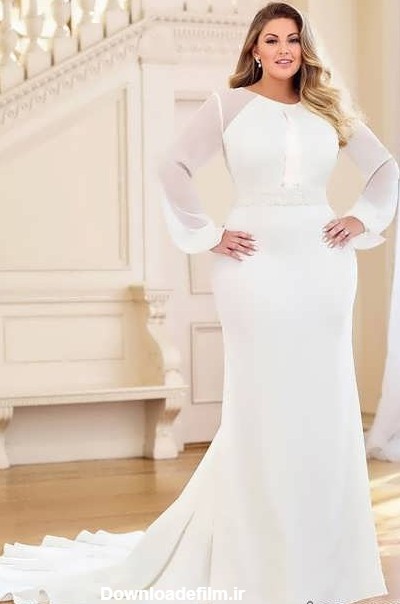 Wedding dress model for obese people (11) آرگا