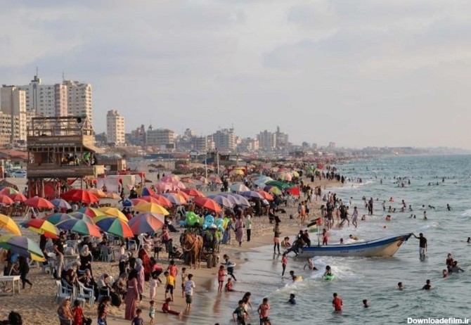 ساحل غزه پیش و پس از جنگ (+عکس)