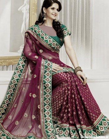 مدل ساری عروس هندی زیبا indian wedding saree
