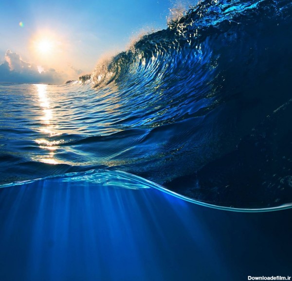 عکس زمینه زیر موج اقیانوس پس زمینه | والپیپر گرام