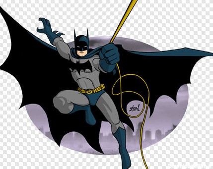 فایل دوربری شده کاراکتر کارتونی مرد خفاشی و بتمن در حال پرواز (قهرمان و هیرو) با فرمت png