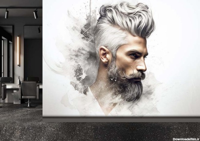 عکس مدل مو برای پوستر آرایشگاه مردانه HQ-2102 | چاپ دی ...