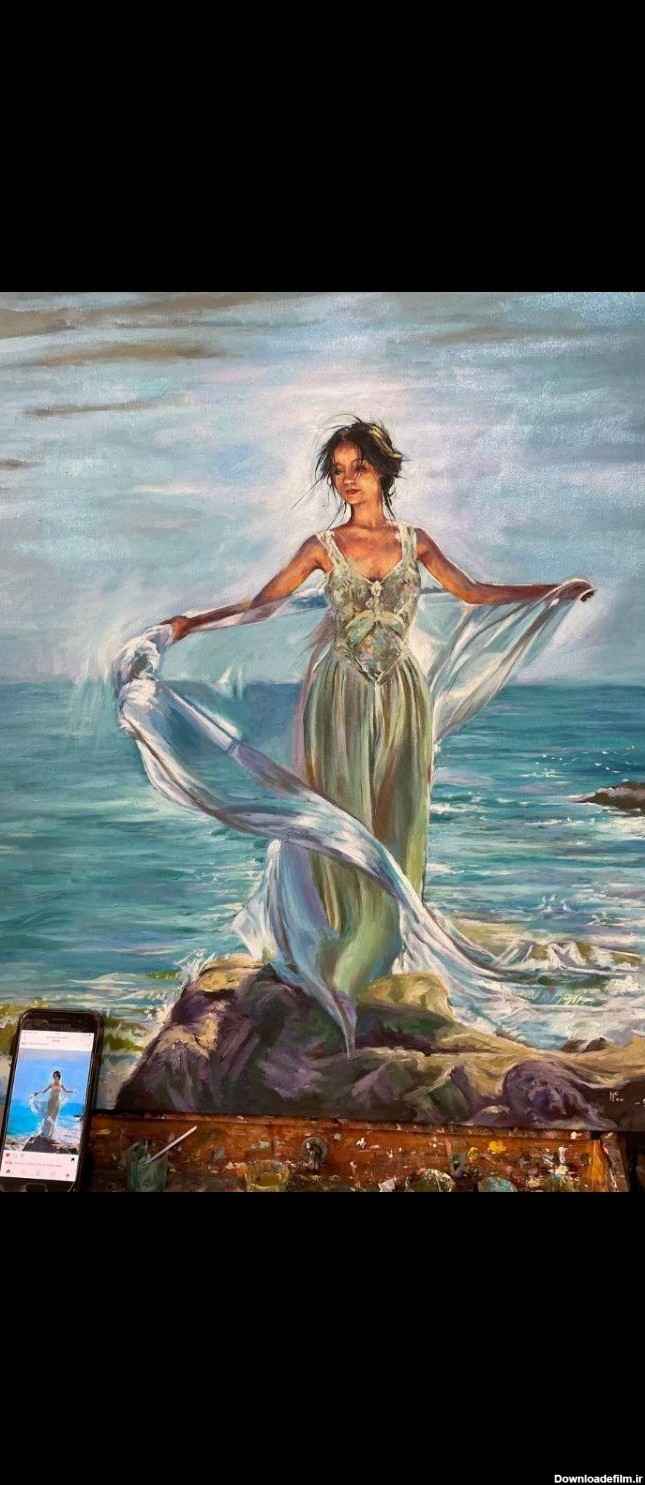 عکس نقاشی در دریا