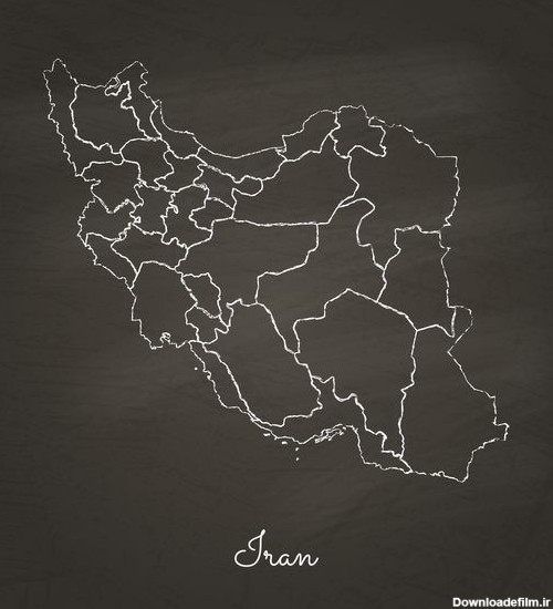 مجموعه عکس نقشه ی ایران سیاه و سفید (جدید)