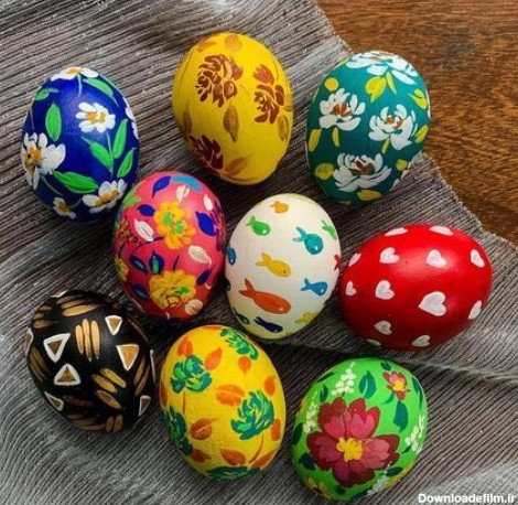 ۳۵ طرح زیبا برای تخم مرغ رنگی عید نوروز که سفره هفت سین شما ...