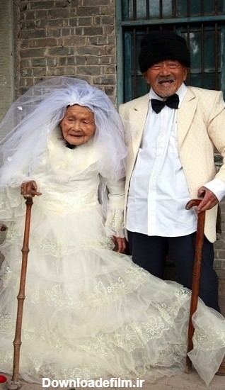 گرفتن عکس عروسی پس از ۸۸ سال