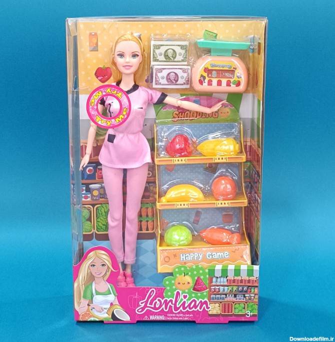 قیمت و خرید عروسک باربی همراه با وسایل فروشگاهی – بیبی کالا