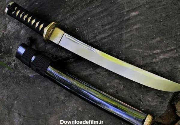 چاقو سامورایی؛ فولادی غلاف دار دست ساز 30 سانتی - آراد برندینگ