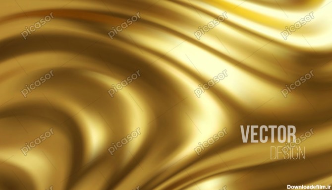 وکتور پس زمینه طلای ذوب شده موجدار - وکتور پس زمینه ارتعاش ...