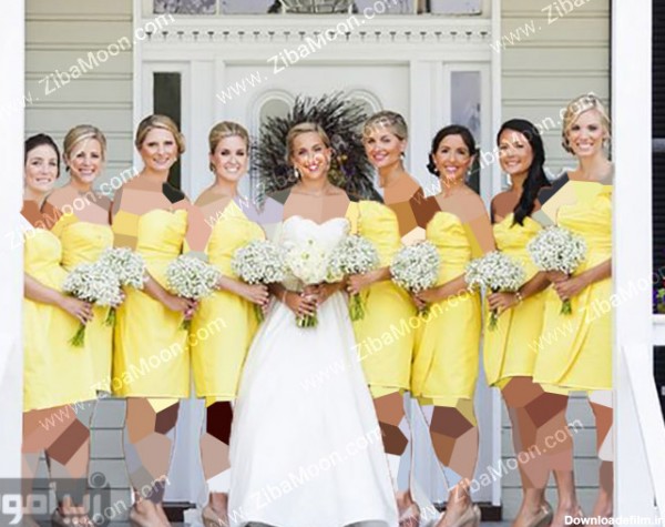 لباس زرد برای ساقدوش عروس